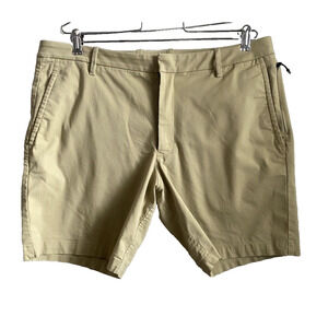 Kit & Ace Mens Shorts Sz 36 Tan Preppy Modern Athleisure Khaki Chinos 7" Inseam
